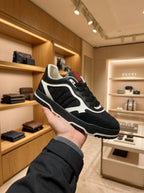 Gucci Re-Web Black & White Trainers