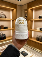 Gucci Women’s GG Supreme White & Grey Chunky Trainers