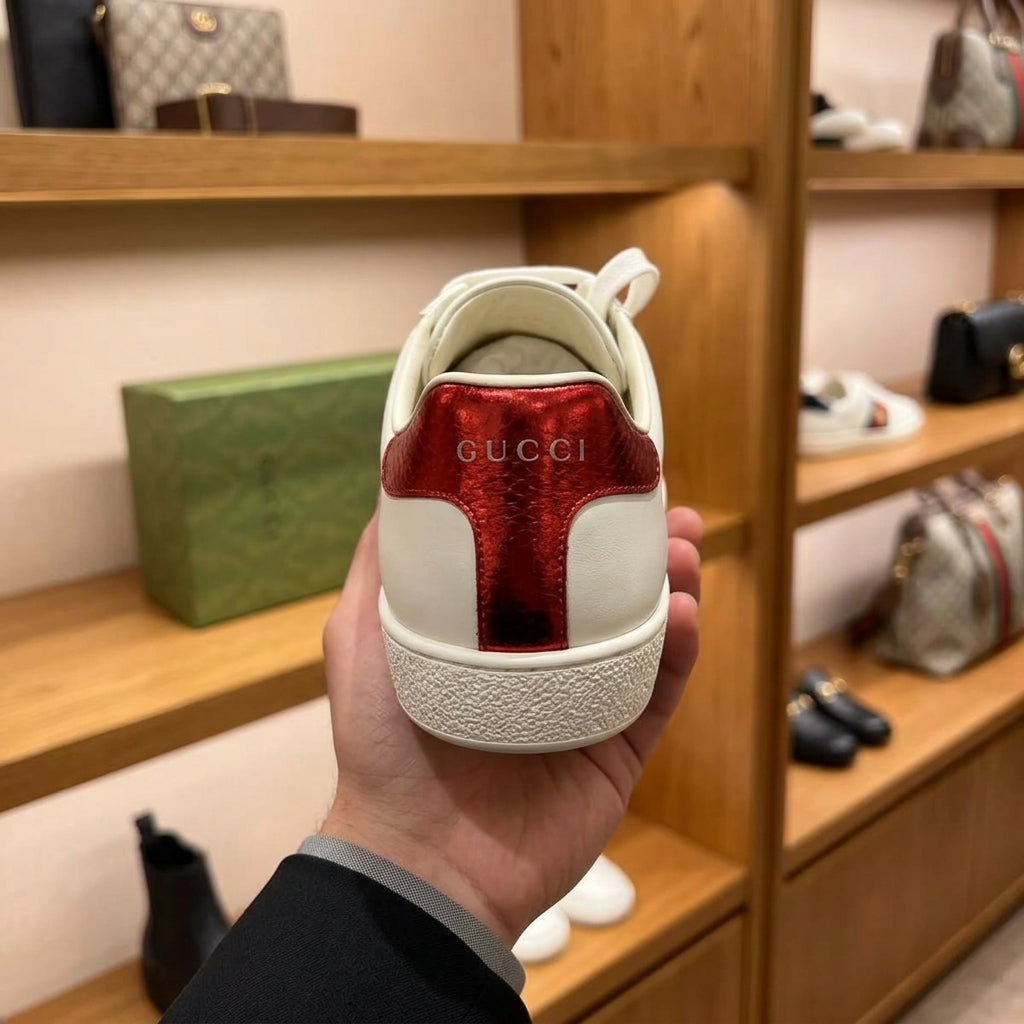 Gucci Ace Bee White Leather Women’s Trainers