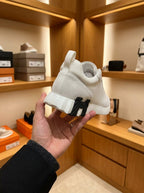 Hermès Bouncing Gris Nuage Mesh & Suede Trainers