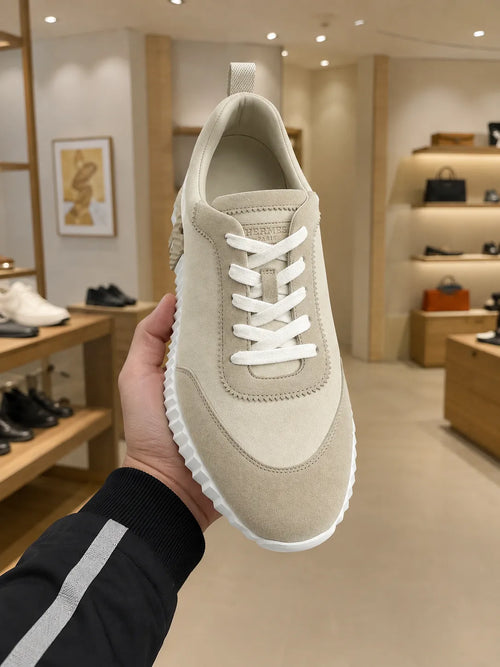 Hermes Paris Bouncing Beige Glaise & Beige Esquisse Trainers