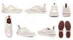 Loro Piana Cream & Grey Low-Top Trainers