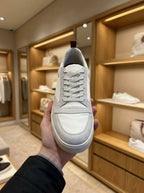 Loro Piana White Panelled Low-Top Sneakers
