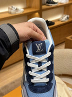 Louis Vuitton LV Classic Blue Nubuck Trainers