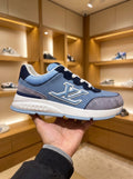 Louis Vuitton LV Classic Blue Nubuck Trainers