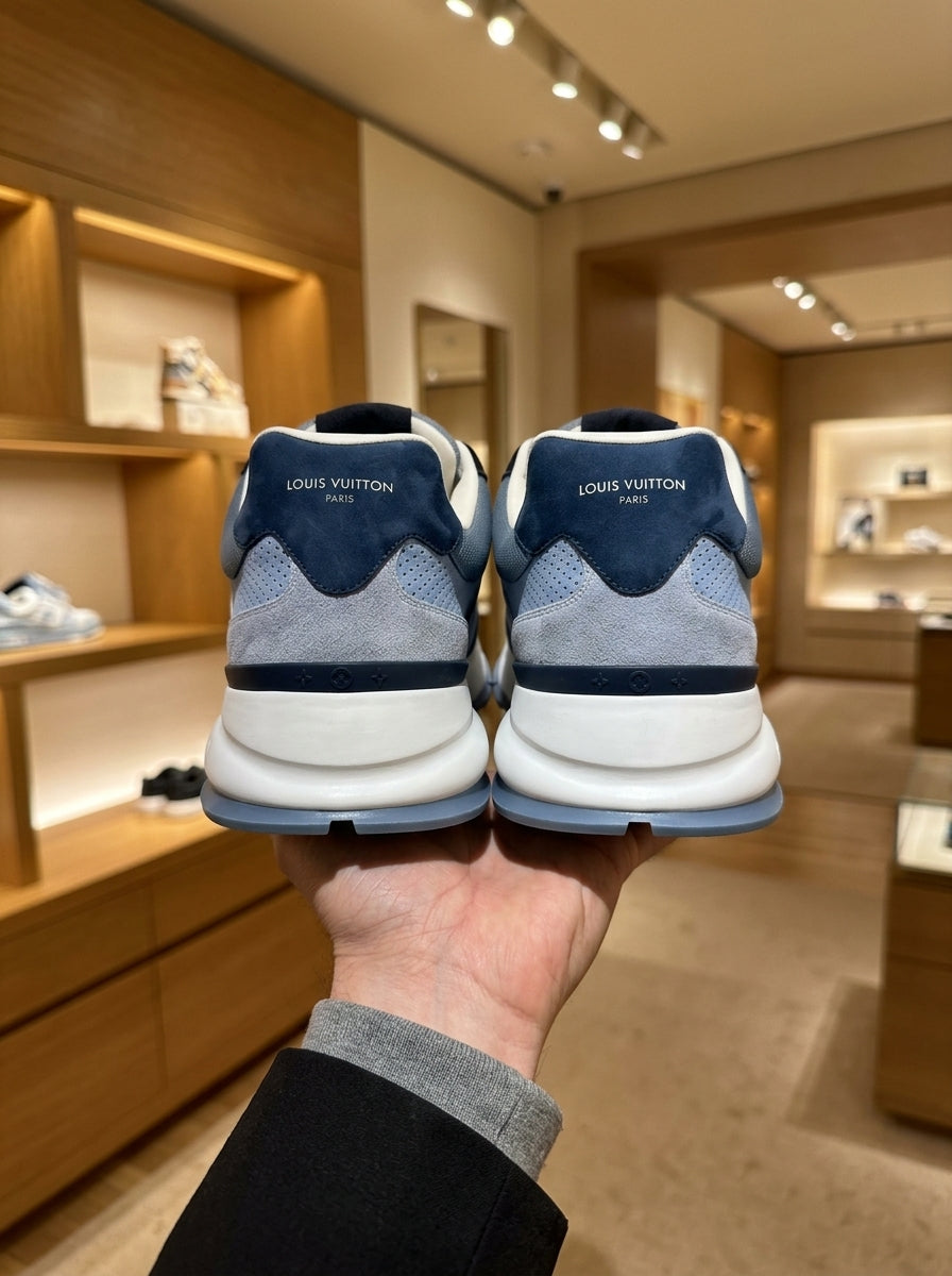 Louis Vuitton LV Classic Blue Nubuck Trainers