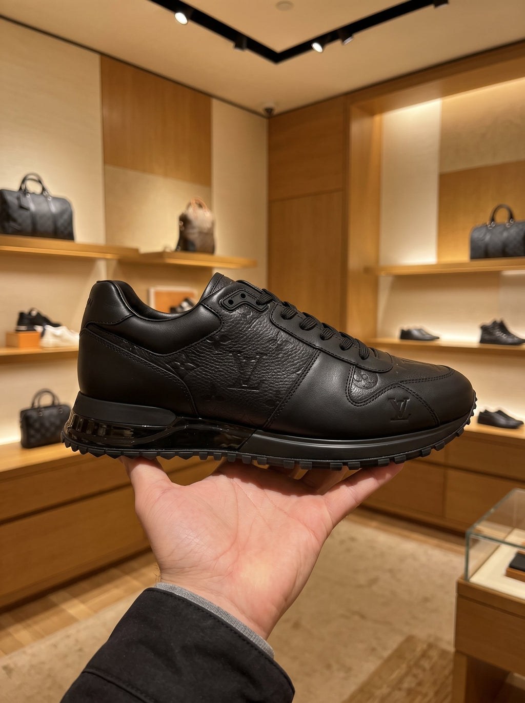 Louis Vuitton LV Trainer in Black – Monogram Panels
