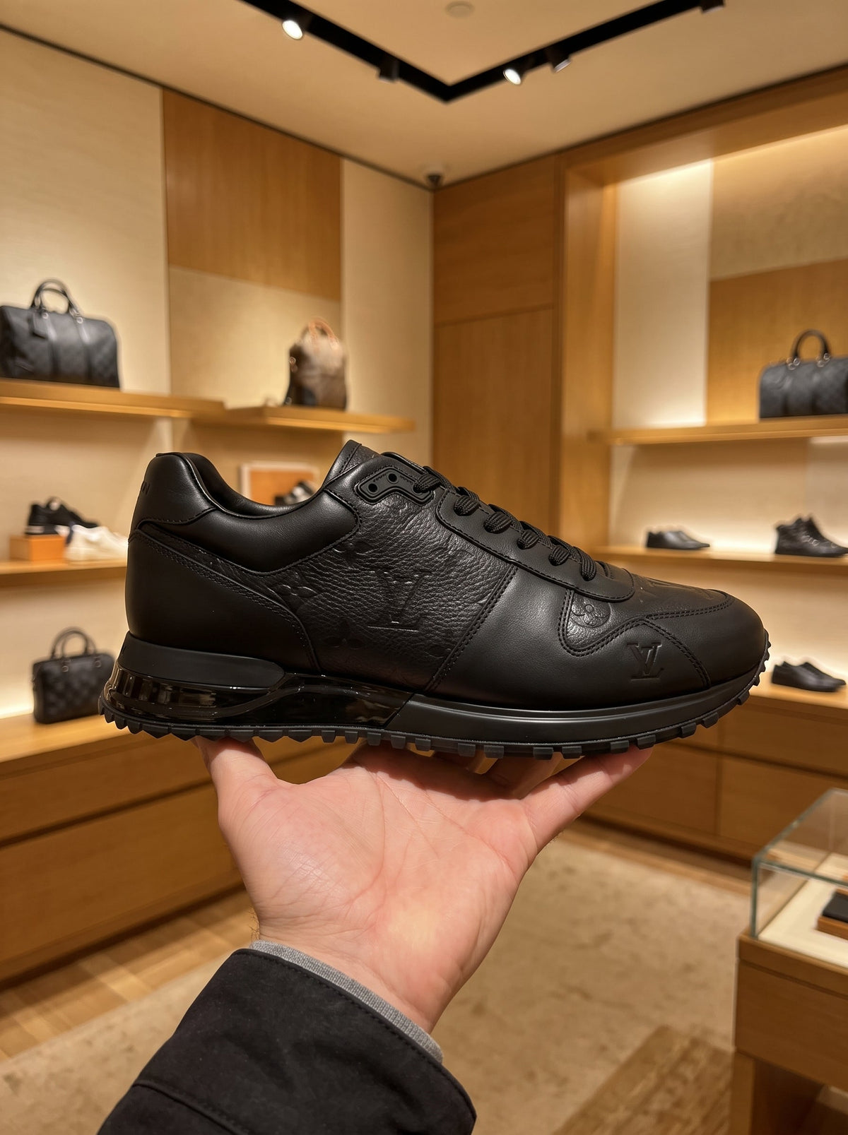 Louis Vuitton LV Trainer in Black – Monogram Panels