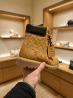 Louis Vuitton x Timberland 6-In Wheat Monogram Boots