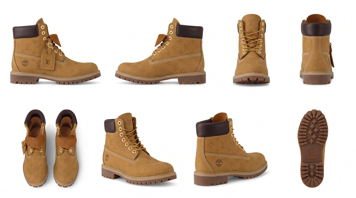 Louis Vuitton x Timberland 6-In Wheat Monogram Boots
