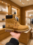 Louis Vuitton x Timberland 6-In Wheat Monogram Boots