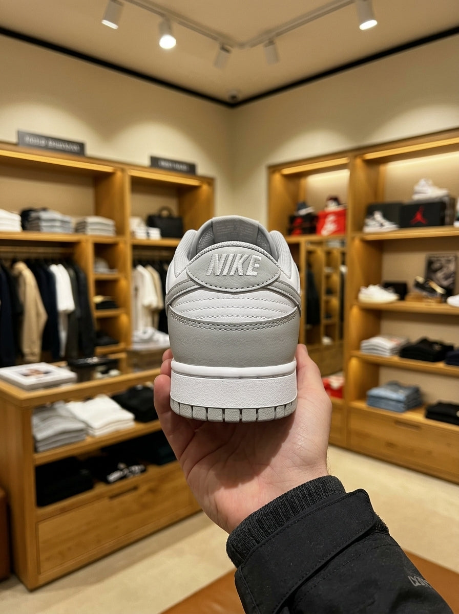 Nike Dunk Low Retro White & Light Smoke Grey Men’s Trainers