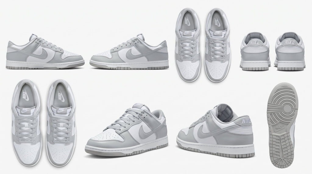 Nike Dunk Low Retro White & Light Smoke Grey Men’s Trainers