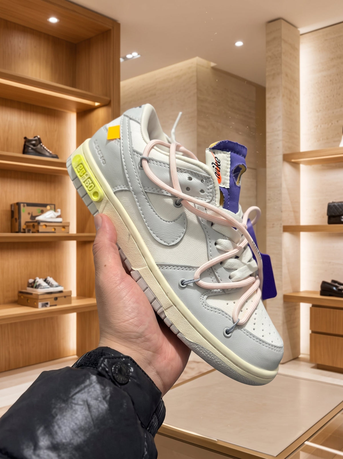 Nike x Off-White Dunk Low White & Grey Trainers