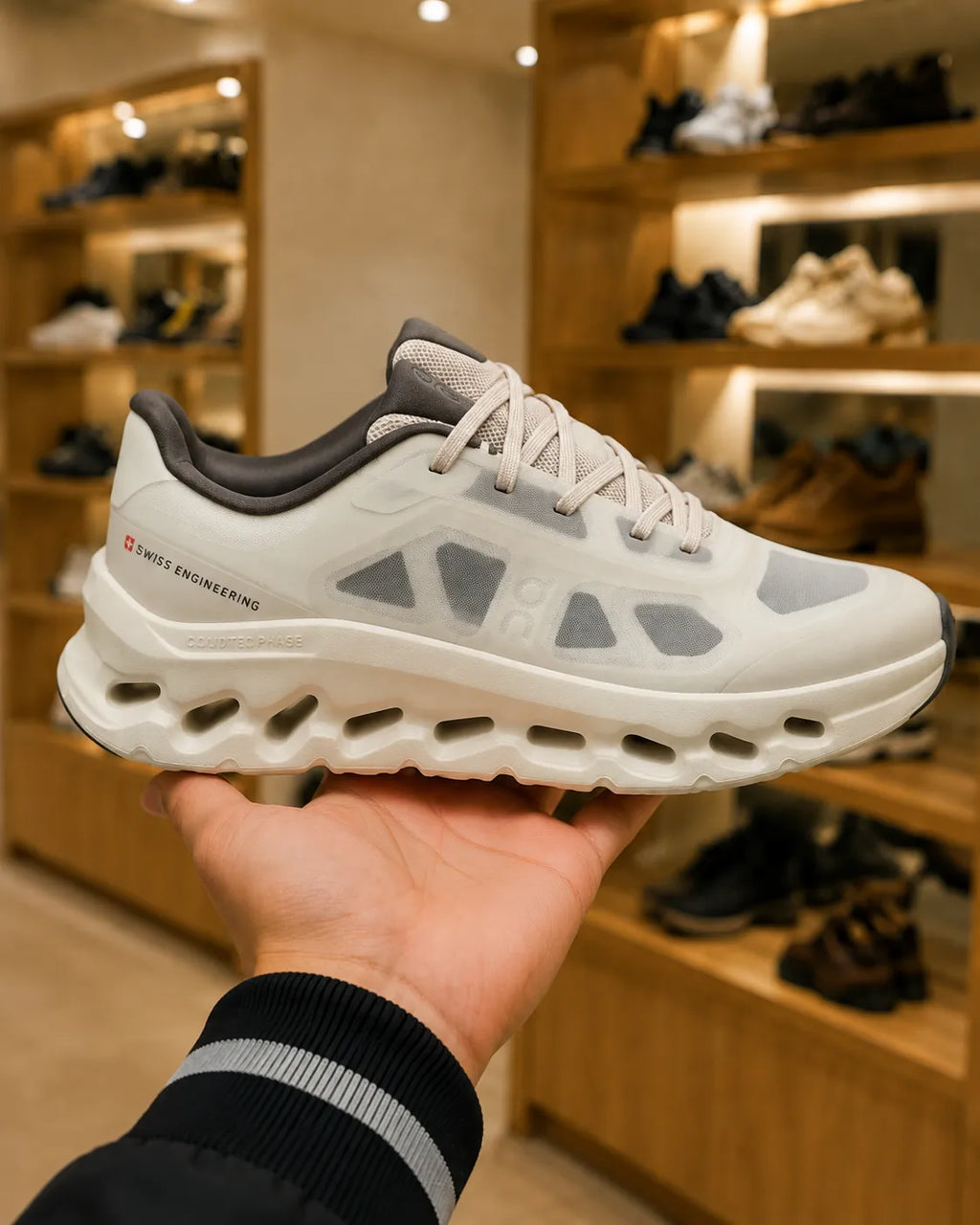 On Running Cloudtilt Remix Alloy Ivory Trainers