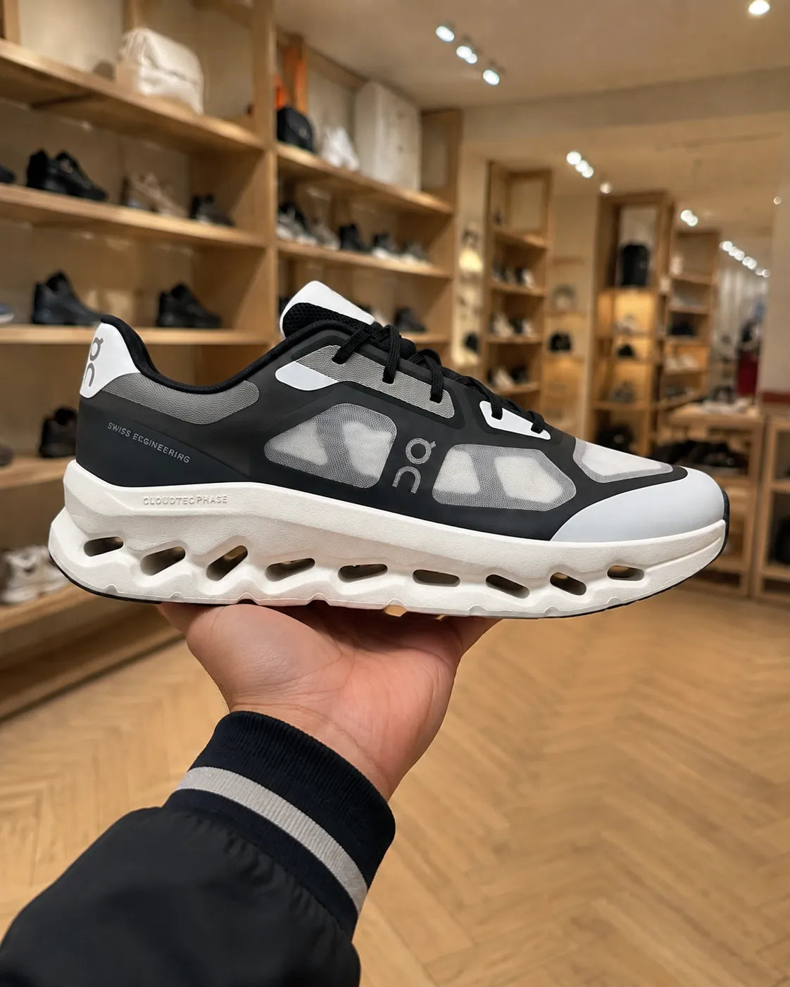On Running Cloudtilt Remix Black Ivory Trainers