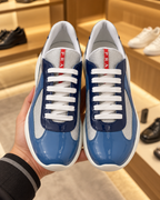 Prada America's Cup Blue & Silver Trainers