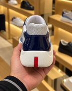 Prada America's Cup Blue & Silver Trainers