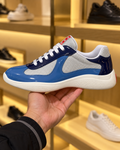 Prada America's Cup Blue & Silver Trainers