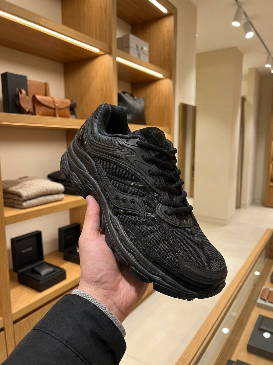 Saucony ProGrid Omni 9 Armor Black Trainers