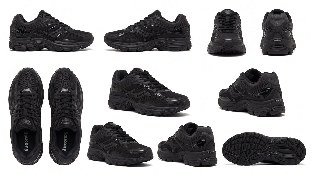 Saucony ProGrid Omni 9 Armor Black Trainers