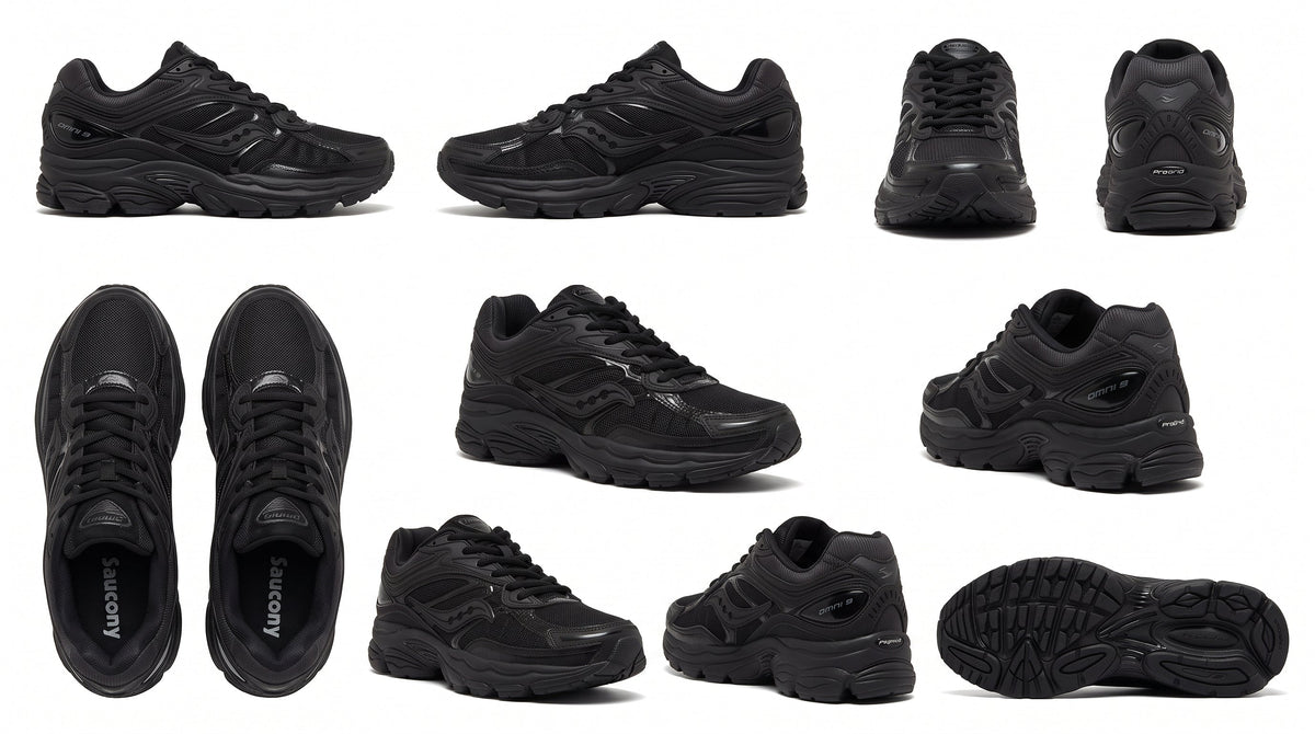 Saucony ProGrid Omni 9 Armor Black Trainers