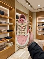 Nike x Travis Scott Air Jordan 1 Low Shy Pink & Tropical Pink Trainers