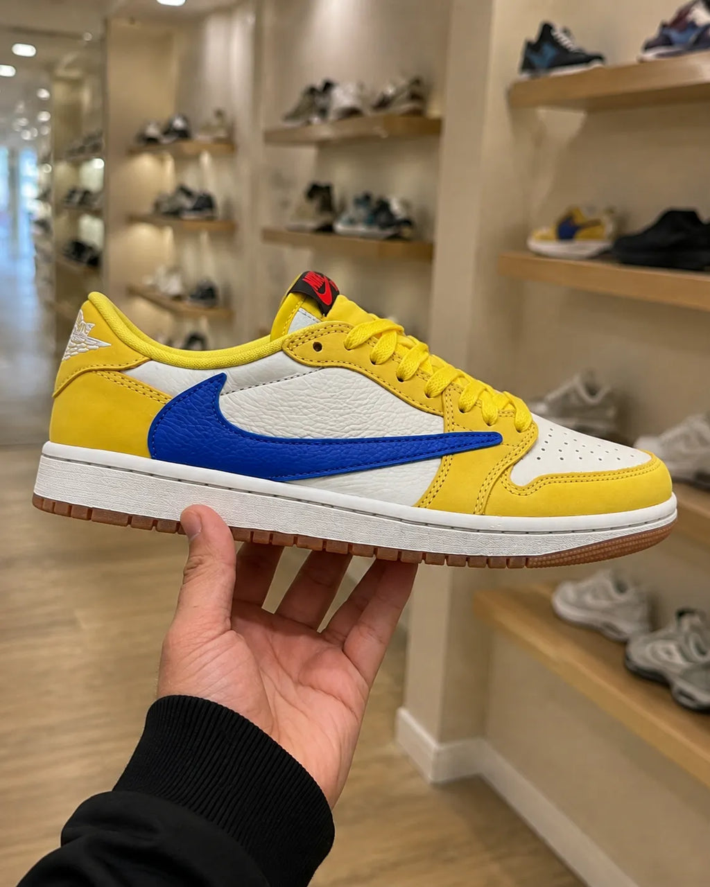 Travis Scott x Air Jordan 1 Retro Low OG “Canary” – Yellow & Light Blue