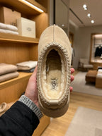 UGG Tazz Tan Platform Slippers