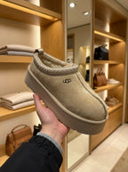 UGG Tazz Tan Platform Slippers