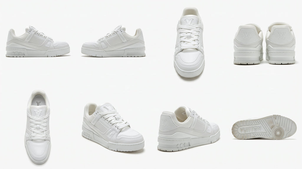 Women’s Louis Vuitton LV Trainer White Leather Trainers