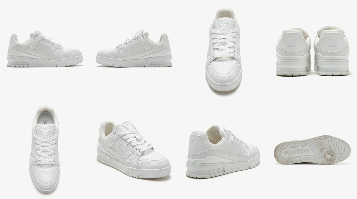 Women’s Louis Vuitton LV Trainer White Leather Trainers