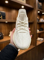 adidas Yeezy Boost 350 V2 Bone Ivory Knit Sneakers