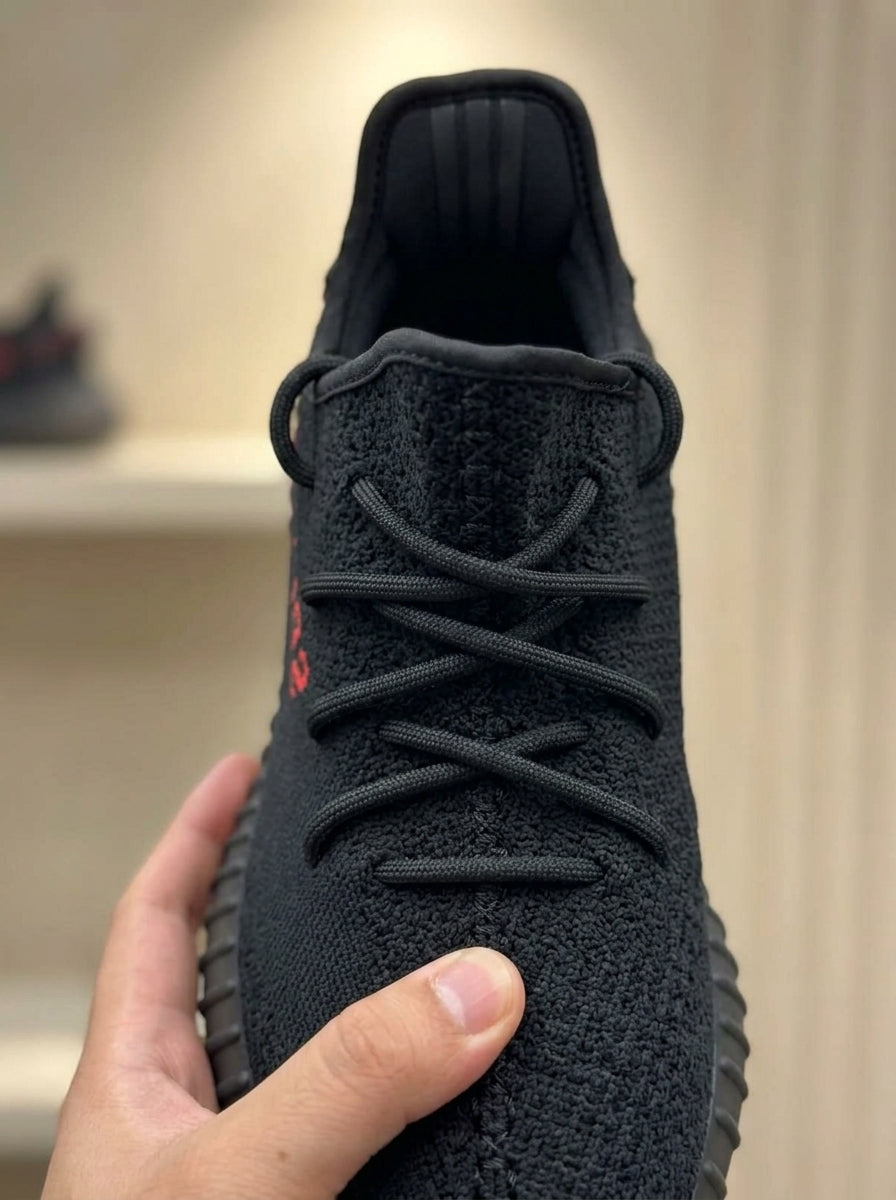 adidas YEEZY BOOST 350 V2 Black & Red Trainers