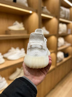 adidas YEEZY BOOST 350 V2 White Trainers – All-White Upper