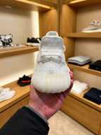 adidas YEEZY BOOST 350 V2 White Trainers – All-White Upper