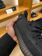 adidas Yeezy Boost 350 V2 Onyx Black Knit Sneakers