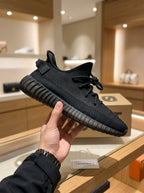 adidas Yeezy Boost 350 V2 Onyx Black Knit Sneakers