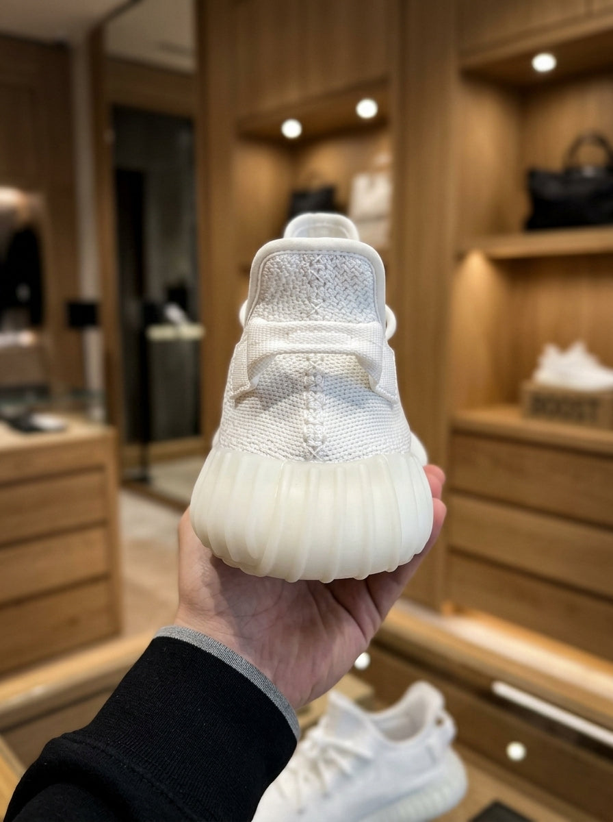 adidas Yeezy Boost 350 V2 Triple White Knit Sneakers