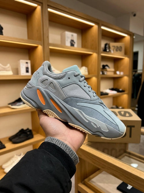 adidas YEEZY 700 Inertia Grey & Orange Trainers
