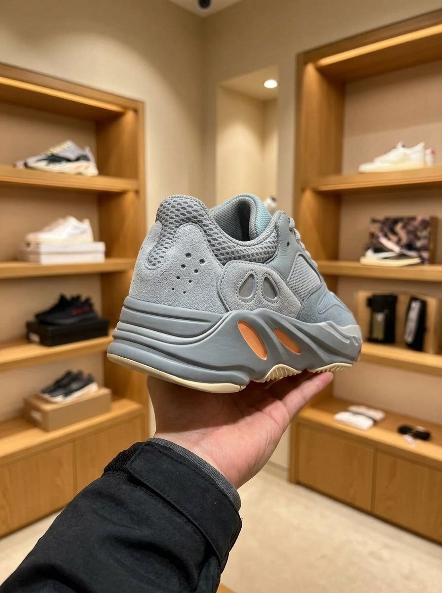 adidas YEEZY 700 Inertia Grey & Orange Trainers