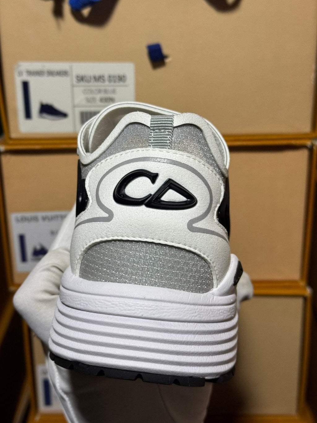 Dior B30 Countdown White, Grey & Black Trainers