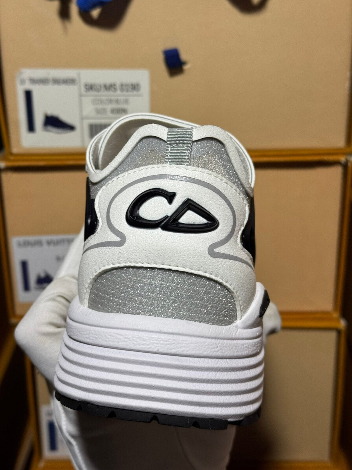 Dior B30 Countdown White, Grey & Black Trainers