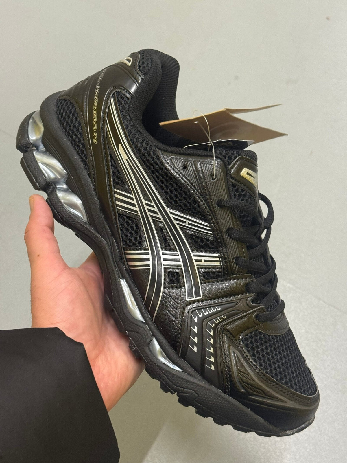 ASICS GEL-KAYANO 14 Black/Pure Silver Trainers