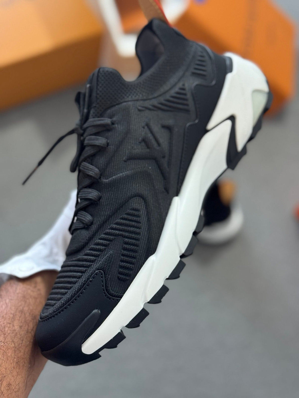 Louis Vuitton LV Tatic Knit Black & White Trainers