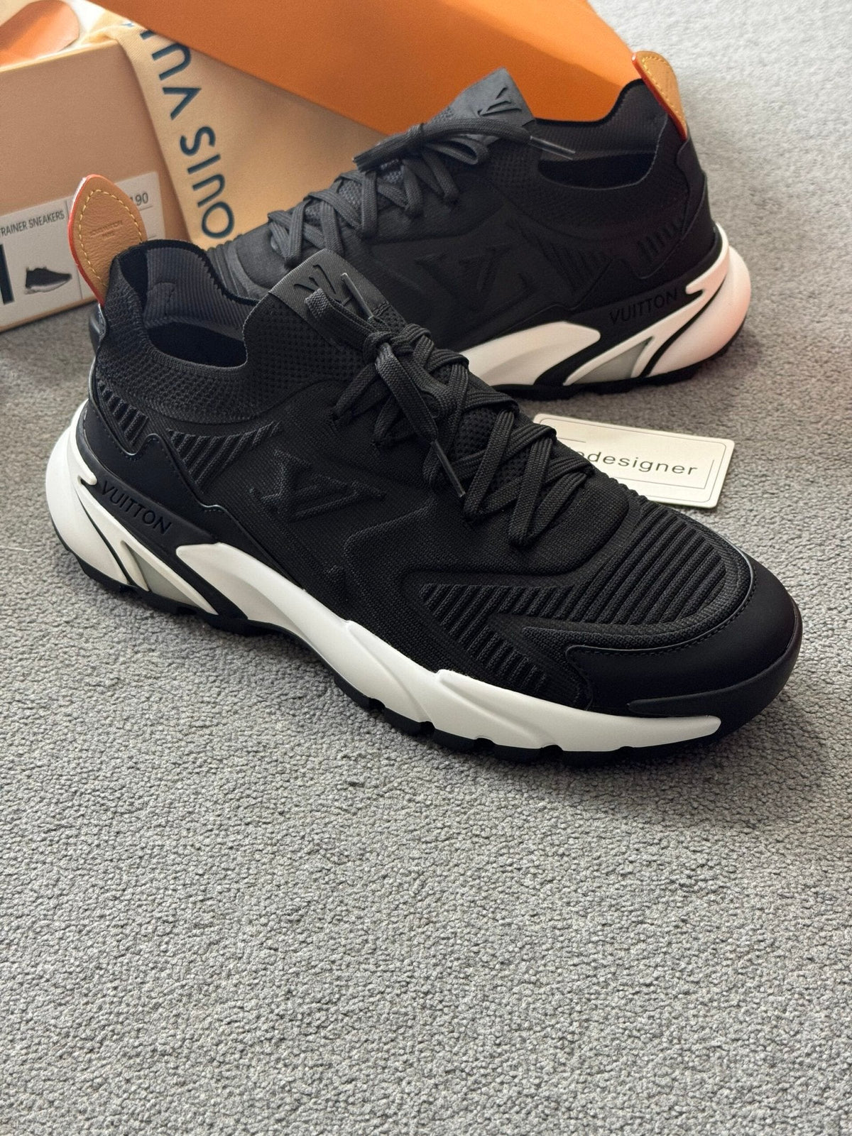 Louis Vuitton LV Tatic Knit Black & White Trainers