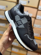 Louis Vuitton Run Away Black Damier Leather Trainers