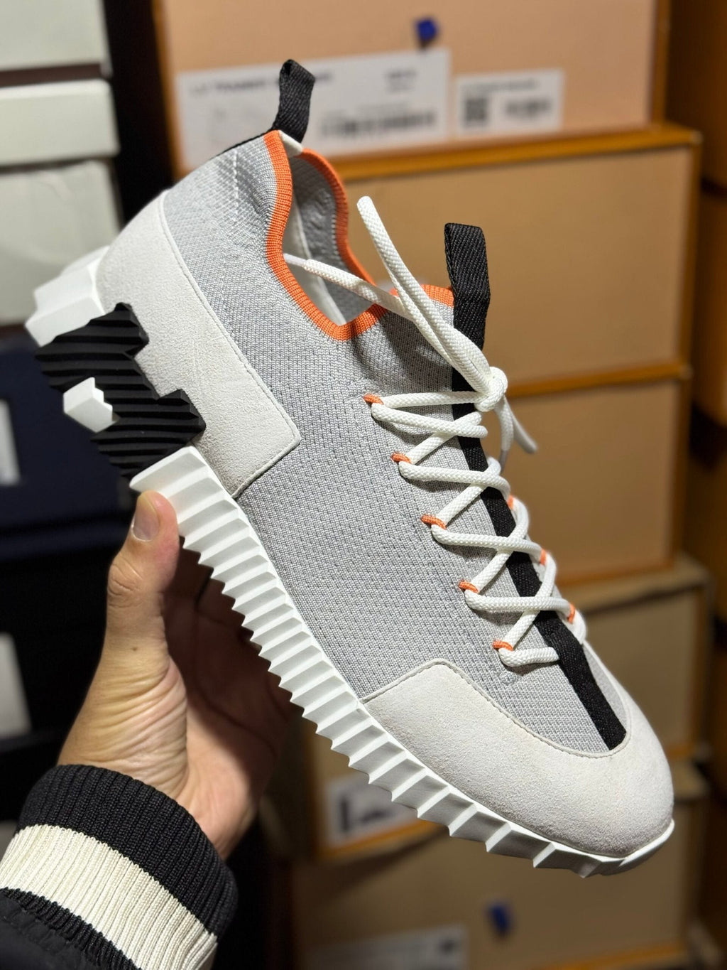 Hermès Bouncing Lift Slip-On Multicolore Beige Galet Trainers