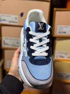 Louis Vuitton LV Classic Blue Nubuck Trainers