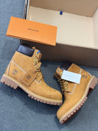 Louis Vuitton x Timberland 6-In Wheat Monogram Boots